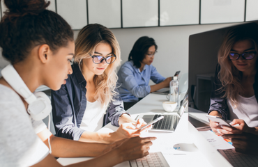 Students Working At Computers